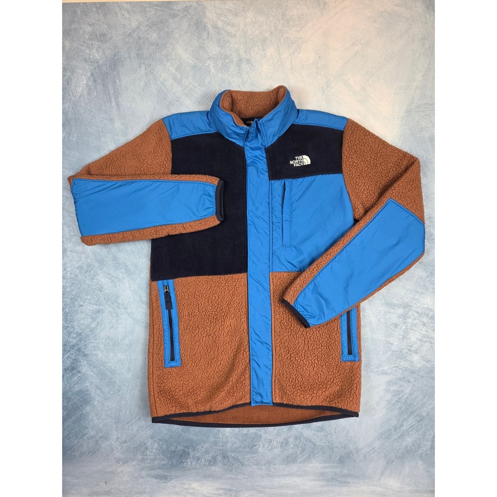 The North Face Forrest Mixed Media Boys Jacket XL 18/20 Pinecone Brown Fleece